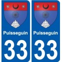 33 Penmarch stemma adesivo piastra adesivi città