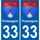 33 Penmarch stemma adesivo piastra adesivi città