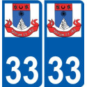33 Penmarch logo sticker plate stickers city