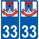 33 Penmarch logo adesivo piastra adesivi città