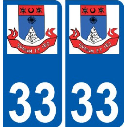 33 Penmarch logo sticker plate stickers city