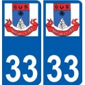 33 Penmarch logo autocollant plaque stickers ville