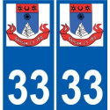 33 Penmarch logo autocollant plaque stickers ville