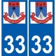 33 Penmarch logo adesivo piastra adesivi città
