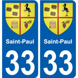 33 Penmarch coat of arms sticker plate stickers city