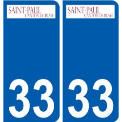33 Penmarch logotipo de la etiqueta engomada de la placa de pegatinas de la ciudad