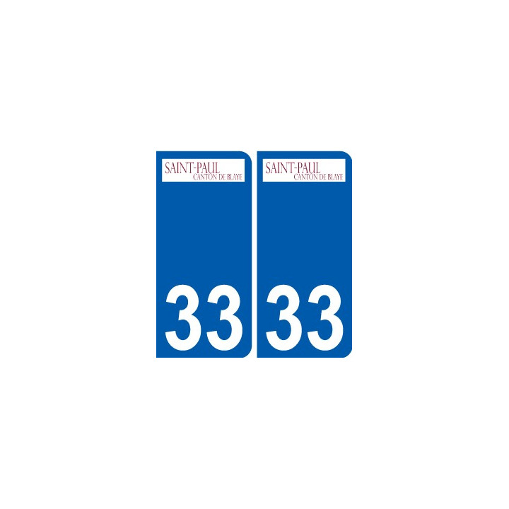 33 Penmarch logo sticker plate stickers city