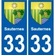 33 Penmarch blason autocollant plaque stickers ville