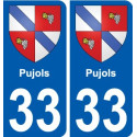 33 Penmarch blason autocollant plaque stickers ville