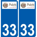 33 Penmarch logo sticker plate stickers city