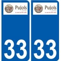 33 Penmarch logo sticker plate stickers city