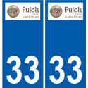 33 Penmarch logo sticker plate stickers city