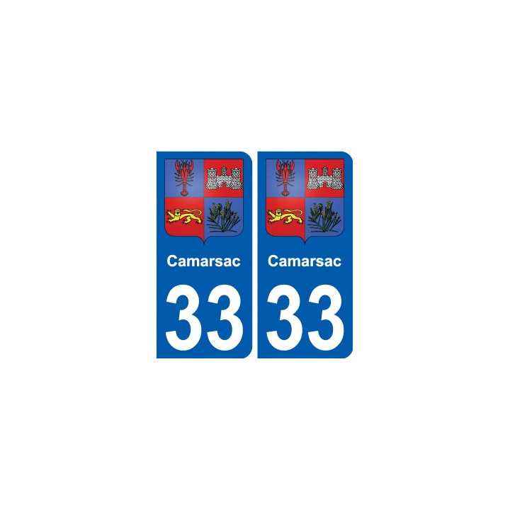 33 Penmarch escudo de armas de la etiqueta engomada de la placa de pegatinas de la ciudad