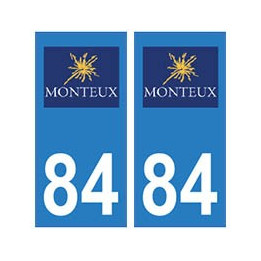 84 Monteux logo ville autocollant plaque