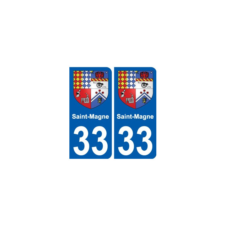 33 Penmarch escudo de armas de la etiqueta engomada de la placa de pegatinas de la ciudad
