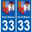 33 Penmarch wappen aufkleber typenschild aufkleber stadt