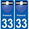 33 Penmarch blason autocollant plaque stickers ville