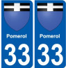 33 Penmarch blason autocollant plaque stickers ville