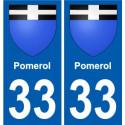 33 Penmarch wappen aufkleber typenschild aufkleber stadt