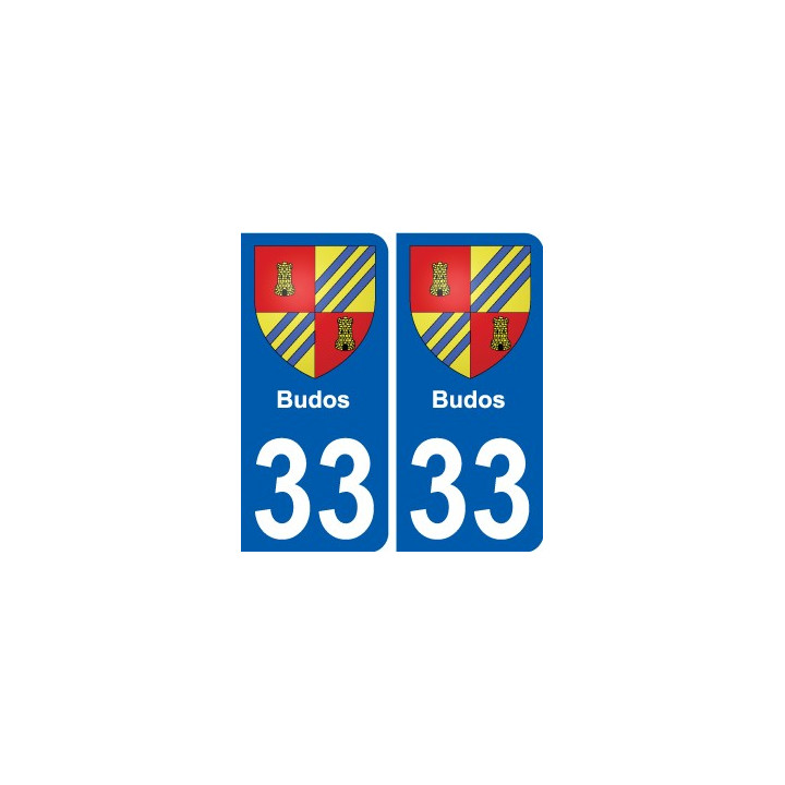 33 Penmarch escudo de armas de la etiqueta engomada de la placa de pegatinas de la ciudad