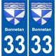 33 Penmarch blason autocollant plaque stickers ville