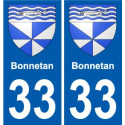 33 Penmarch stemma adesivo piastra adesivi città