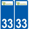 33 Penmarch logo sticker plate stickers city