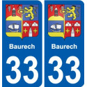 33 Penmarch blason autocollant plaque stickers ville