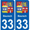 33 Penmarch blason autocollant plaque stickers ville