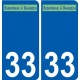 33 Penmarch logo autocollant plaque stickers ville