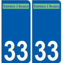 33 Penmarch logo autocollant plaque stickers ville