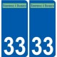 33 Penmarch logo sticker plate stickers city