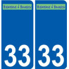 33 Penmarch logo sticker plate stickers city