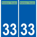 33 Penmarch logo autocollant plaque stickers ville