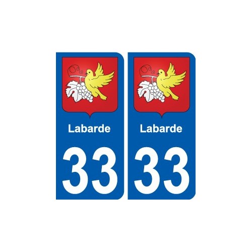 33 Penmarch escudo de armas de la etiqueta engomada de la placa de pegatinas de la ciudad