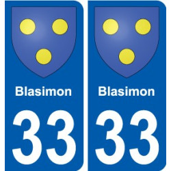 33 Penmarch stemma adesivo piastra adesivi città