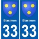 33 Penmarch blason autocollant plaque stickers ville