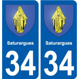 34 Penmarch escudo de armas de la etiqueta engomada de la placa de pegatinas de la ciudad