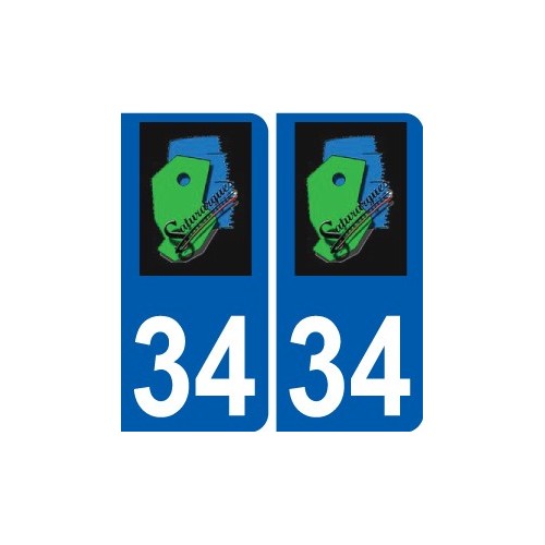 34 Penmarch logo sticker plate stickers city