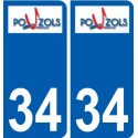 34 Penmarch blason autocollant plaque stickers ville