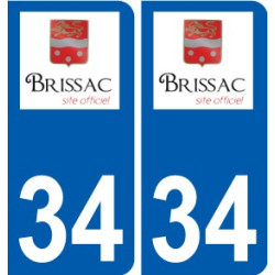 34 Penmarch logotipo de la etiqueta engomada de la placa de pegatinas de la ciudad