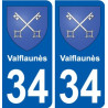 34 Penmarch blason autocollant plaque stickers ville