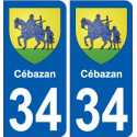 34 Penmarch stemma adesivo piastra adesivi città
