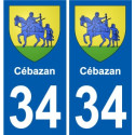 34 Penmarch blason autocollant plaque stickers ville