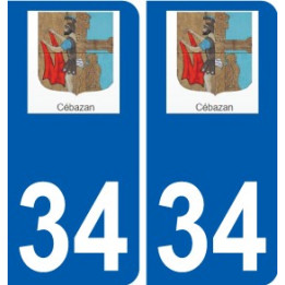 34 Penmarch logo autocollant plaque stickers ville