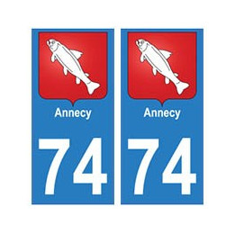 74 Annecy Savoieautocollant plaque