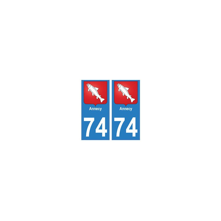 74 Annecy Savoieautocollant plaque