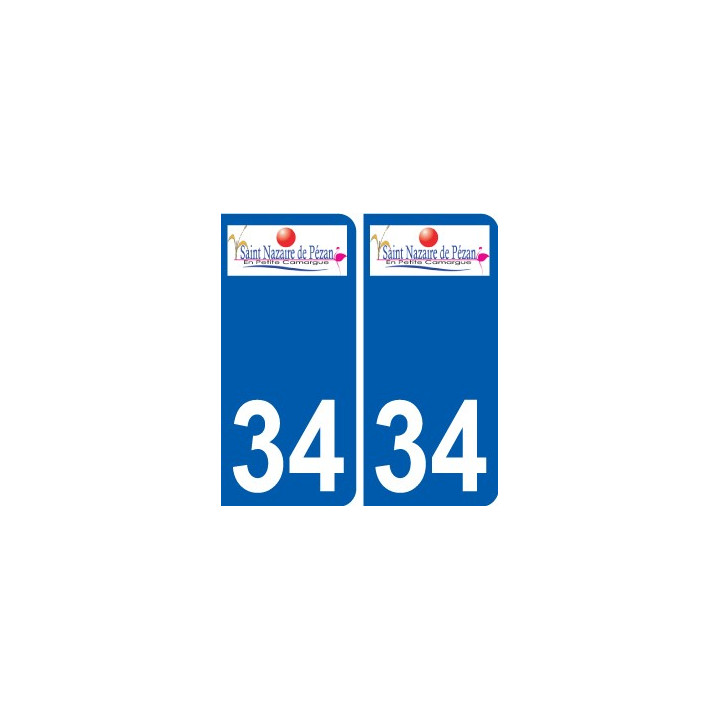 34 Penmarch logo autocollant plaque stickers ville