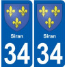 34 Penmarch blason autocollant plaque stickers ville