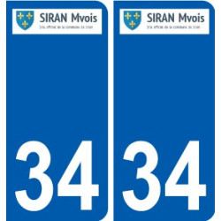 34 Penmarch logo autocollant plaque stickers ville